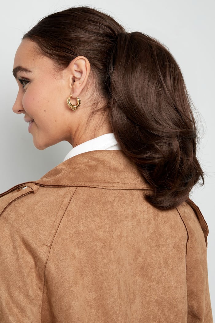 Ponytail short light wave - brown Picture3